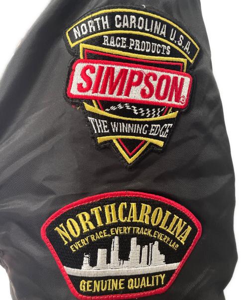 SIMPSON（シンプソン）SIMPSON (シンプソン) MA-1ジャケット ブラック サイズ:Lの古着・服飾アイテム