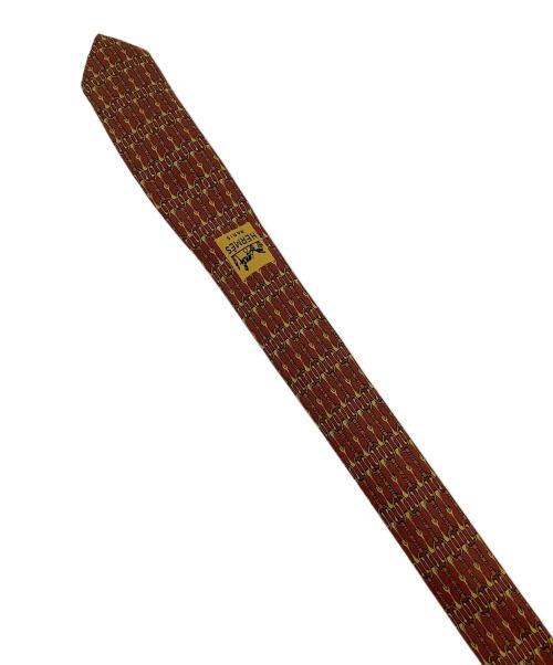 HERMES（エルメス）HERMES (エルメス) シルクネクタイ オレンジ×イエロー サイズ:記載なしの古着・服飾アイテム