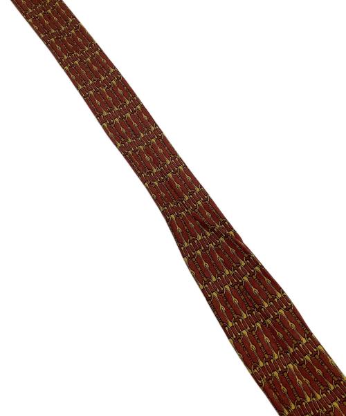 HERMES（エルメス）HERMES (エルメス) シルクネクタイ オレンジ×イエロー サイズ:記載なしの古着・服飾アイテム
