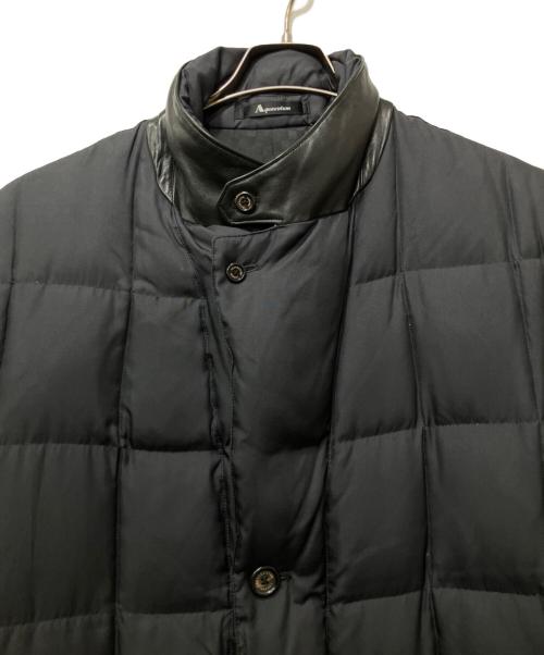 Aquascutum（アクアスキュータム）Aquascutum (アクアスキュータム) ダウンコート ブラック サイズ:Lの古着・服飾アイテム