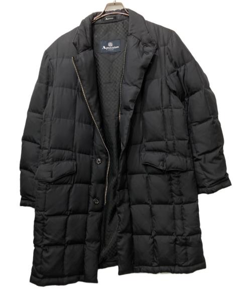 Aquascutum（アクアスキュータム）Aquascutum (アクアスキュータム) ダウンコート ブラック サイズ:Lの古着・服飾アイテム