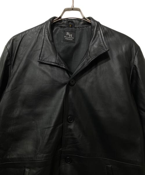 RHENIUM（レニウム）RHENIUM (レニウム) レザーコート ブラック サイズ:40の古着・服飾アイテム