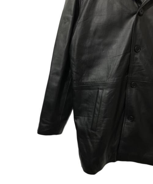 RHENIUM（レニウム）RHENIUM (レニウム) レザーコート ブラック サイズ:40の古着・服飾アイテム