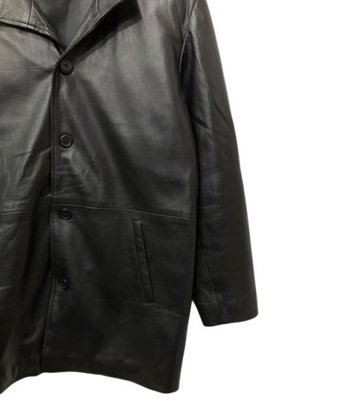RHENIUM（レニウム）RHENIUM (レニウム) レザーコート ブラック サイズ:40の古着・服飾アイテム