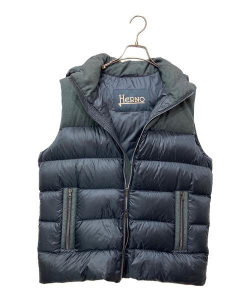 HERNO（ヘルノ）HERNO (ヘルノ) ダウンベスト ネイビー サイズ:52の古着・服飾アイテム