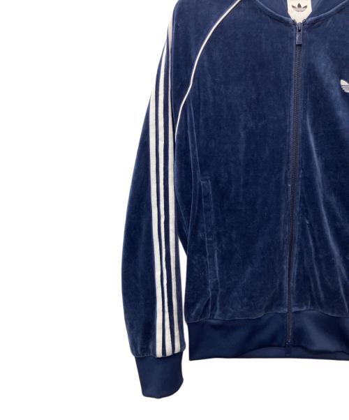 adidas Originals（アディダスオリジナル）adidas Originals (アディダスオリジナル) ベロアトラックジャケット ブルー サイズ:Lの古着・服飾アイテム