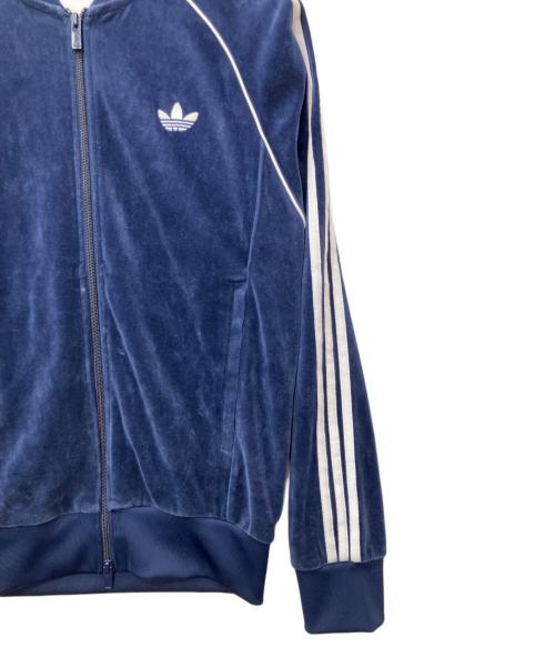 adidas Originals（アディダスオリジナル）adidas Originals (アディダスオリジナル) ベロアトラックジャケット ブルー サイズ:Lの古着・服飾アイテム