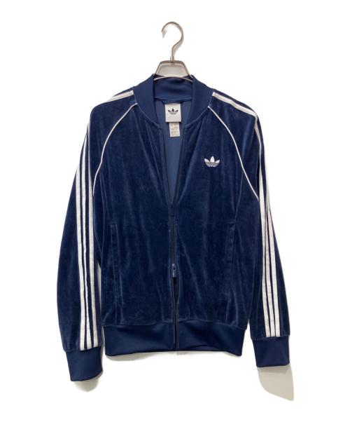 adidas Originals（アディダスオリジナル）adidas Originals (アディダスオリジナル) ベロアトラックジャケット ブルー サイズ:Lの古着・服飾アイテム