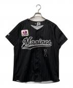千葉ロッテマリーンズ×MIZUNOチバロッテマリーンズ×ミズノ）の古着「野球ユニフォーム」｜ブラック