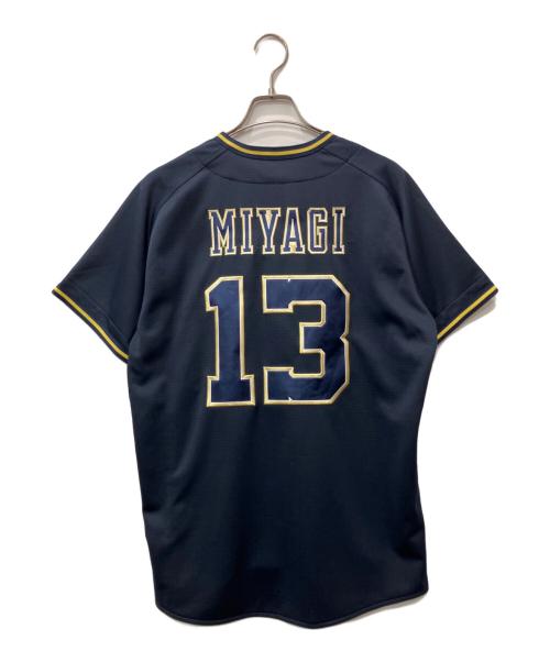 オリックス・バファローズ（オリックス・バファローズ）オリックス・バファローズ (オリックス・バファローズ) 野球ユニフォーム ネイビー サイズ:Mの古着・服飾アイテム