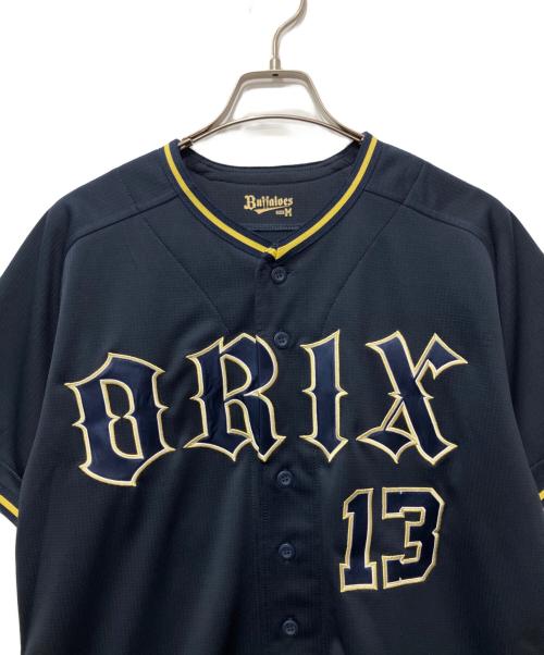 オリックス・バファローズ（オリックス・バファローズ）オリックス・バファローズ (オリックス・バファローズ) 野球ユニフォーム ネイビー サイズ:Mの古着・服飾アイテム
