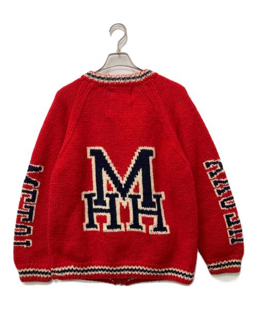 Hysteric Glamour（ヒステリックグラマー）Hysteric Glamour (ヒステリックグラマー) カウチンニットカーディガン レッド サイズ:Mの古着・服飾アイテム