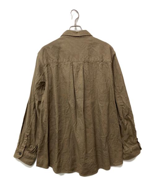 ANCELLM（アンセルム）ANCELLM (アンセルム) L/C NEP FLOWER EMBROIDERY OVER SHIRT ベージュ サイズ:1の古着・服飾アイテム