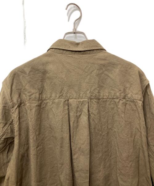 ANCELLM（アンセルム）ANCELLM (アンセルム) L/C NEP FLOWER EMBROIDERY OVER SHIRT ベージュ サイズ:1の古着・服飾アイテム