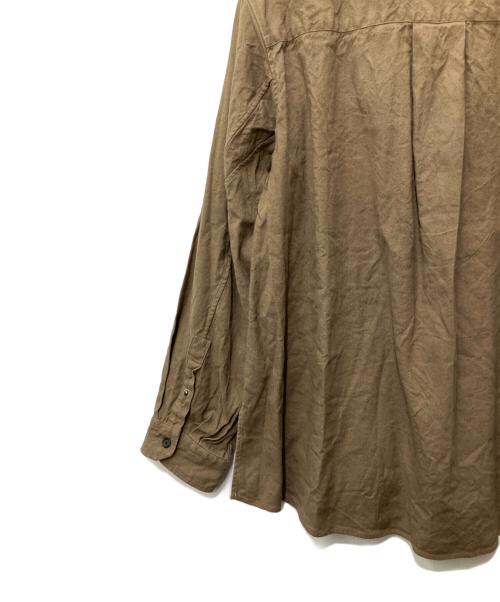 ANCELLM（アンセルム）ANCELLM (アンセルム) L/C NEP FLOWER EMBROIDERY OVER SHIRT ベージュ サイズ:1の古着・服飾アイテム