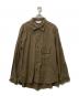 ANCELLM（アンセルム）の古着「L/C NEP FLOWER EMBROIDERY OVER SHIRT」｜ベージュ