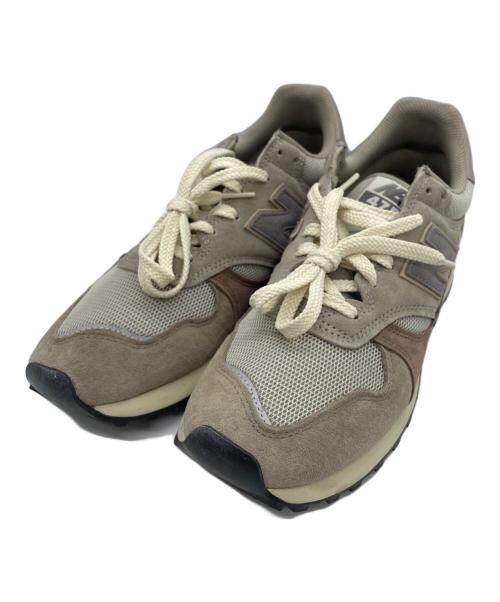 NEW BALANCE（ニューバランス）NEW BALANCE (ニューバランス) AURALEE (オーラリー) ローカットスニーカー ベージュ サイズ:27.5の古着・服飾アイテム