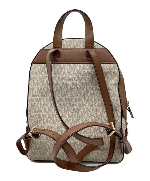 MICHAEL KORS（マイケルコース）MICHAEL KORS (マイケルコース) リュック アイボリー×ブラウンの古着・服飾アイテム