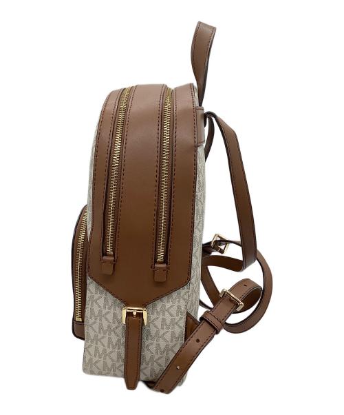MICHAEL KORS（マイケルコース）MICHAEL KORS (マイケルコース) リュック アイボリー×ブラウンの古着・服飾アイテム