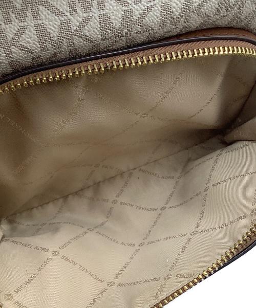 MICHAEL KORS（マイケルコース）MICHAEL KORS (マイケルコース) リュック アイボリー×ブラウンの古着・服飾アイテム