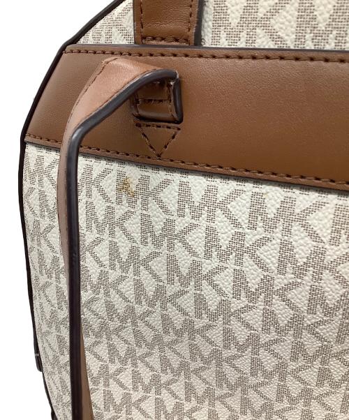 MICHAEL KORS（マイケルコース）MICHAEL KORS (マイケルコース) リュック アイボリー×ブラウンの古着・服飾アイテム