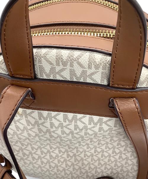 MICHAEL KORS（マイケルコース）MICHAEL KORS (マイケルコース) リュック アイボリー×ブラウンの古着・服飾アイテム