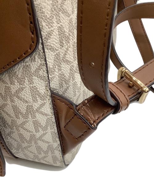 MICHAEL KORS（マイケルコース）MICHAEL KORS (マイケルコース) リュック アイボリー×ブラウンの古着・服飾アイテム