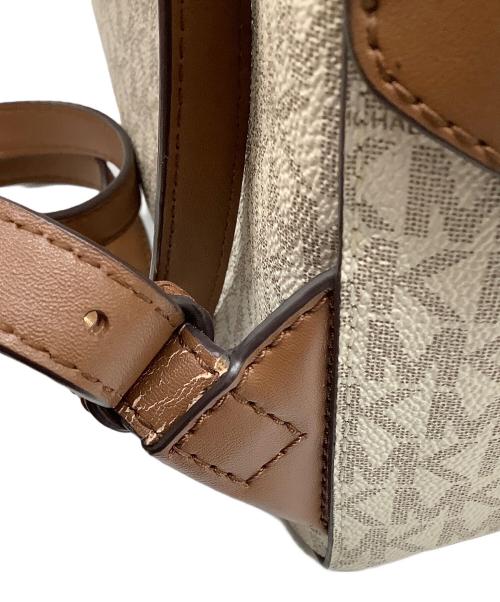 MICHAEL KORS（マイケルコース）MICHAEL KORS (マイケルコース) リュック アイボリー×ブラウンの古着・服飾アイテム