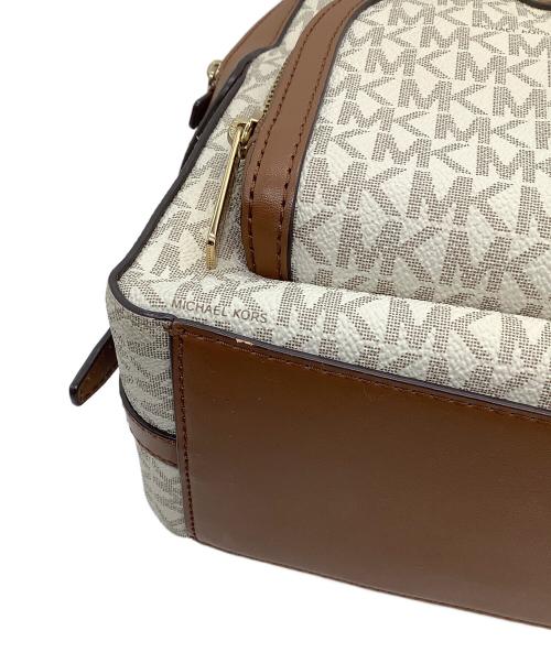 MICHAEL KORS（マイケルコース）MICHAEL KORS (マイケルコース) リュック アイボリー×ブラウンの古着・服飾アイテム