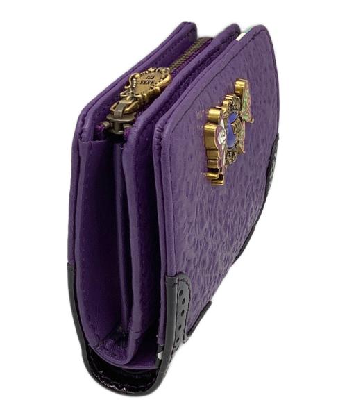 ANNA SUI（アナスイ）ANNA SUI (アナスイ) 鬼滅の刃 (キメツノヤイバ) 鬼滅の刃　胡蝶姉妹モデル　2つ折り財布 パープル 未使用品の古着・服飾アイテム