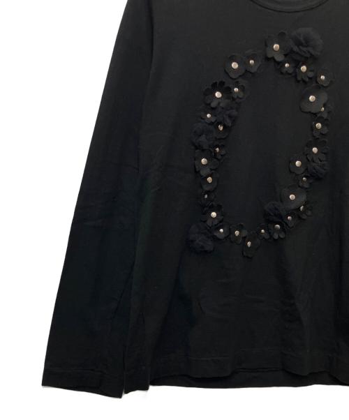 tricot COMME des GARCONS（トリココムデギャルソン）tricot COMME des GARCONS (トリココムデギャルソン) 長袖カットソー ブラック サイズ:Lの古着・服飾アイテム