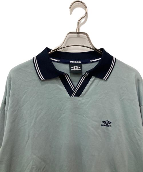 UMBRO（アンブロ）UMBRO (アンブロ) UNITED ARROWS (ユナイテッドアローズ) ゲームシャツ ライトブルー×ネイビー サイズ:Mの古着・服飾アイテム