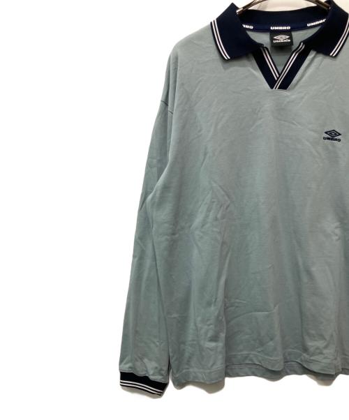 UMBRO（アンブロ）UMBRO (アンブロ) UNITED ARROWS (ユナイテッドアローズ) ゲームシャツ ライトブルー×ネイビー サイズ:Mの古着・服飾アイテム