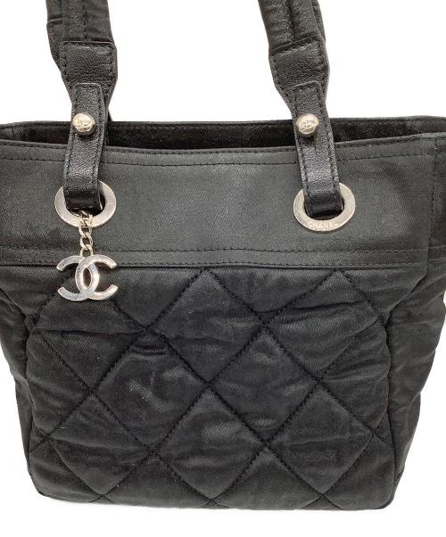 CHANEL（シャネル）CHANEL (シャネル) パリビアリッツ　ハンドバッグ ブラックの古着・服飾アイテム