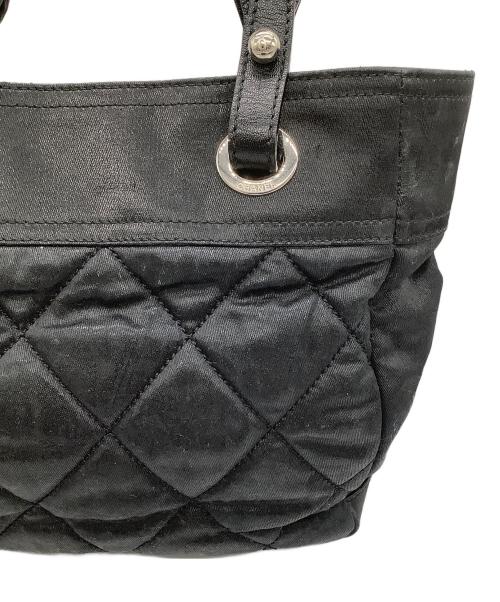 CHANEL（シャネル）CHANEL (シャネル) パリビアリッツ　ハンドバッグ ブラックの古着・服飾アイテム