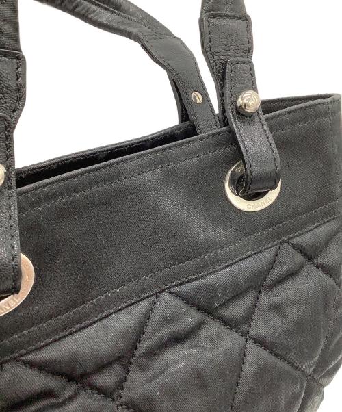 CHANEL（シャネル）CHANEL (シャネル) パリビアリッツ　ハンドバッグ ブラックの古着・服飾アイテム