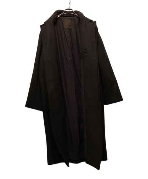 ZARA（ザラ）ZARA (ザラ) STUDIO NICHOLSON (スタジオ ニコルソン) パッチレザーロングコート ブラウン サイズ:Mの古着・服飾アイテム