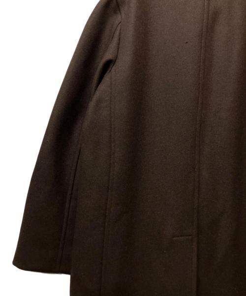 ZARA（ザラ）ZARA (ザラ) STUDIO NICHOLSON (スタジオ ニコルソン) パッチレザーロングコート ブラウン サイズ:Mの古着・服飾アイテム