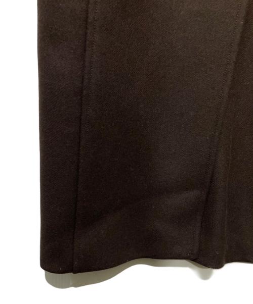 ZARA（ザラ）ZARA (ザラ) STUDIO NICHOLSON (スタジオ ニコルソン) パッチレザーロングコート ブラウン サイズ:Mの古着・服飾アイテム