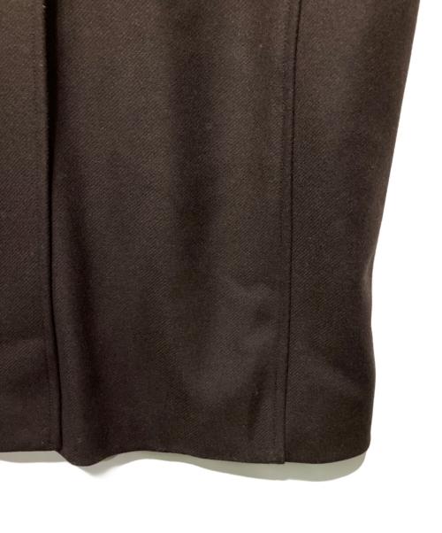 ZARA（ザラ）ZARA (ザラ) STUDIO NICHOLSON (スタジオ ニコルソン) パッチレザーロングコート ブラウン サイズ:Mの古着・服飾アイテム
