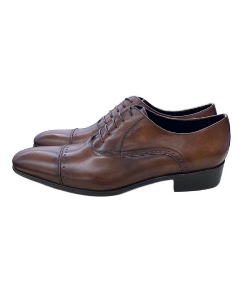 LANVIN（ランバン）LANVIN (ランバン) ストレートチップシューズ ブラウン サイズ:26の古着・服飾アイテム