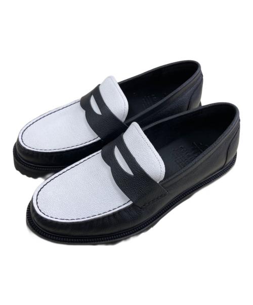 COLE HAAN（コールハーン）COLE HAAN (コールハーン) コインローファー ホワイト×ブラック サイズ:8の古着・服飾アイテム