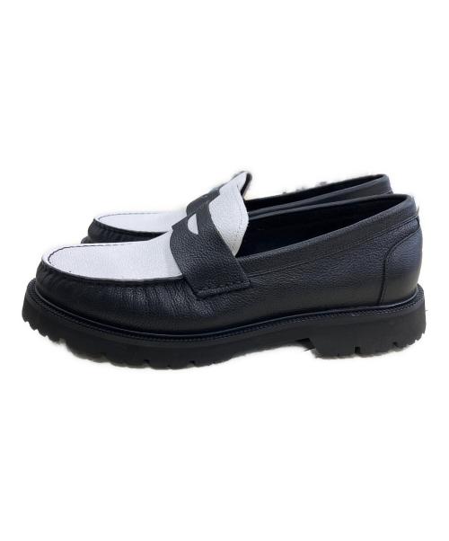 COLE HAAN（コールハーン）COLE HAAN (コールハーン) コインローファー ホワイト×ブラック サイズ:8の古着・服飾アイテム