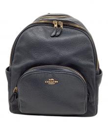 COACH（コーチ）の古着「レザーリュック」｜ネイビー