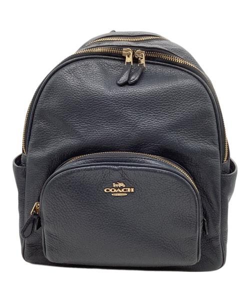 COACH（コーチ）COACH (コーチ) レザーリュック ネイビーの古着・服飾アイテム