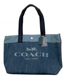COACH（コーチ）の古着「デニムトートバッグ」｜インディゴ