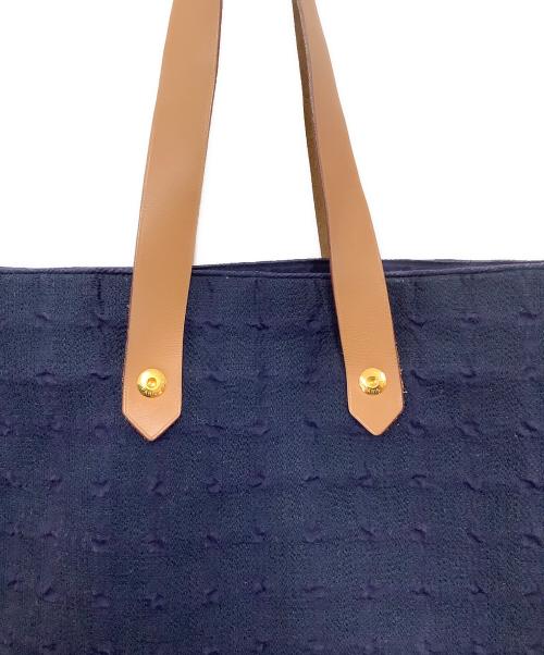 HERMES（エルメス）HERMES (エルメス) アメダバGM　トートバッグ ネイビーの古着・服飾アイテム