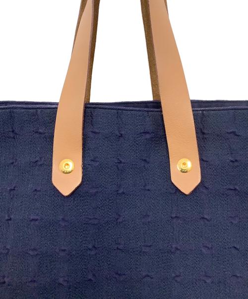 HERMES（エルメス）HERMES (エルメス) アメダバGM　トートバッグ ネイビーの古着・服飾アイテム