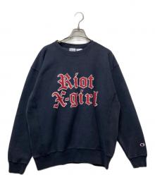 Champion×X-GIRL（チャンピオン×エックスガール）の古着「スウェット」｜ネイビー