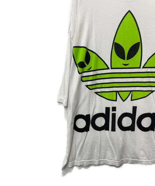 adidas Originals（アディダスオリジナル）adidas Originals (アディダスオリジナル) JEREMY SCOTT (ジェレミー スコット) 半袖カットソー ホワイト サイズ:Fの古着・服飾アイテム
